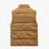 Gilets pour hommes Gilet d'hiver Plus-Taille Corduroy Cargo Veste sans manches Épais Chaud Polaire Poche Randonnée en plein air Safari Travail Vêtements d'extérieur