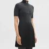 Party Dresses Black Dark Gray Mini Dress Autumn Winter Women 2024 Clothes