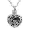 Lily Crémation Bijoux En Acier Inoxydable Étanche Maman Coeur Urne Pendentif Memorial Cendres Souvenir Pendentif Collier avec un Sac Cadeau349E