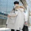 Hoge Kwaliteit -30Celsius Donsjack Warm Mannen Winter Dikke Sneeuw Parka Overjas Camouflage Witte Eend Outdoor Echte bontkraag Jas 231229