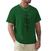 Magliette da uomo Ogham irlandese - "Gra" (Love) T-shirt nera Camicia oversize con grafica semplice da uomo