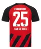 2023 2024 Eintracht Frankfurt 축구 유니폼 125 주년 기념 Van de Beek M.Gotze Chaibi Knauff Tuta Marmoush Skhiri Koch 23 24 축구 남자 아이들 셔츠