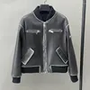 Women's Leather 2024 Real Bomber Jacket Lady Fashion Streetwear Distress Moto Biker Women Genuine Coat