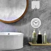 Wall Clocks Bathroom Suction Cup Clock Towel Rack Waterproof Shower Operated Silent For Plastic