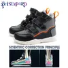 Ortopedik Ayakkabılar Çocuklar İçin Erkek Okulu Spor Spor ayakkabıları Arch Destek Düzeltici Tablolar Yüksek Sırt Nefes Alabilir Siyah Eğitimler 231229
