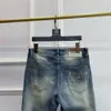 Haftowane dżinsy designerskie spodnie mody bawełniane legginsy męskie dżinsy swobodne szorty joggingowe plus rozmiar 28-40