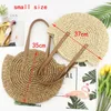 Evening Bags Round Hollow Flowers Paper Rope Straw Bag Tassel Shoulder Wild Casual Woven Girl Travel Beach Big Handbag