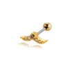 Screw Barbell Earring Ball Helix Star Studs Surgical Earrings Shiny New Stainless Steel Rod 0.8 Cat Diamond Zircon Earrings Ear Bone Stud Piercing Body Jewelry Bijoux