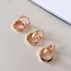 Backs kolczyki Muzhi Real 18K Gold Carring Klip Pure Au750 Proste zapięcie moda moda biżuteria Prezent dla kobiet EA014