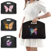 BROCT CASES PRORTCACE på Business Trip Handbag Unisex Work Laptop Bagfor MacBook Lenovo Butterfly Print Mönster Konferens Dokumentväska