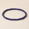 Strand YUOKIAA 4mm Minimalist Fashion Natural Cut Lapis Lazuli Beaded Bracelet For Men And Women Jewelry Meditation Yoga Birthday Gift
