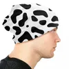 Berets Leopard Skin Print Skullies Beanies Caps Fashion Winter Warm Men Women Knitted Hat Adult Unisex Cheetah Animal Bonnet Hats