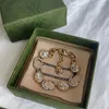 Vintage Tiger Chain Bracelets INS Fashion Letters Bangles Classy Diamond Shinning Bracelet Luxury Link Chains Bangle309j
