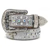 2024 Classic Simple Fashion Designer Men Women BB Simon Belt Designer Luxy Cintura retrò con fibbia croce Crystal Diamond Crystal