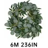 Decorative Flowers Artificial Garland 2 With Leaves Green Vines Plants Wedding Decoration Background Rattan Hanging