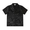 Chemises décontractées pour hommes Streetwear Designer pour hommes Imprimé floral Blouses d'été Lâche Mode coréenne Harajuku Couple de vacances