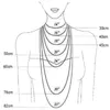 Correntes 20 pcs moda colar 39x21mm egípcio ankh símbolo de vida pingentes curto longo mulheres homens colar presente jóias gargantilha