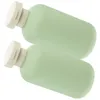 Liquid Soap Dispenser 2 PCS Dusch Gel Bottle Guarded Travel Containrar för toalettartiklar Shampo Lotion Små tomma flaskor Vegamore Vegamore