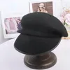 Berets Fedoras de alta qualidade casual sboy retro boina chapéu selvagem octogonal boné vintage hera chapéus gorras gatsby mulheres planas viseiras