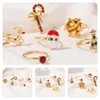 Cluster Rings Christmas Kids Finger Ring Toys Cute Party Favors Gift Bag Fillers