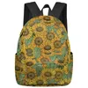 Rucksack Park Sonnenblume Blume Schmetterling Frauen Mann Rucksäcke Wasserdichte Schule Für Studenten Jungen Mädchen Laptop Taschen Mochilas