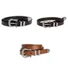 Kemerler Cowgirl Bel Zinciri Sıradan toka Vintage Ceinture Sıska Lady Kemer Zarif Basit Kolay