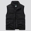 Gilets pour hommes Gilet d'hiver Plus-Taille Corduroy Cargo Veste sans manches Épais Chaud Polaire Poche Randonnée en plein air Safari Travail Vêtements d'extérieur