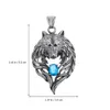 Pendant Necklaces Creative Stainless Steel Male Necklace Man Jewelry Wolf Ornament