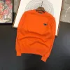 Pulls pour hommes Laine avec motif de lettres Coloré Col rond Sweatshirts Tricots Long Sleeevs Unisexe Outwears Warm Tops Man Prad Sweater 71