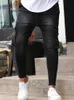 Męskie szczupłe dżinsy na swobodne modne multi kieszeni dżinsowe spodnie dżinsowe dżinsy męskie dzieło