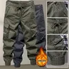 Herenbroeken Outdoor Wandeloveralls Mannelijke broek Heren Losse effen cargo-joggingbroek Meerdere zakken Casual tactisch werk Rechte broek