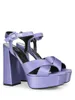 Dress Shoes 2024 Summer Fashion Women's High Chunky Platform Square Toe Cross Binding Sandals Catwalk Shows Waterproof Table