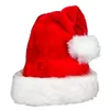 Береты Рождественская плюшевая шапка Санта-Клауса 2024, красные длинные шапки Noel, большая меховая шапка-бини, унисекс, детские зимние украшения