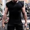 Magliette da uomo Palestre Uomo Manica corta in cotoneT-shirt CasualSlim Camicia maschile Fitness Bodybuilding Allenamento Tee Tops Estate Alta qualità