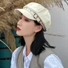 Береты, корейское издание, весенне-осенний женский берет, универсальная восьмиугольная кепка в стиле ретро, модная хлопковая кепка с заклепками, британская кепка Gorras