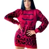 Abito da donna con maglione lavorato a maglia avvolto sui glutei, designer con gonna avvolta sui glutei, maglione da donna M4033