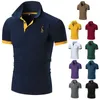 Tracksuits masculinos roupas de verão 2024 casual esporte homens polo camisetas com logotipo bordado equipado golfe