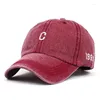 Top Caps 2024 Four Seasons C Mektup Nakış Pamuk Beyzbol Kapağı Ayarlanabilir Açık Snapback Şapkalar Erkekler ve Kadınlar İçin 257