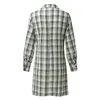 Casual Dresses Shirt Bage Size Long Plus For Woman Plaid Blouse Linen Evening Sleeve Tshirt Autumn Cotton Es