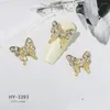 Kits d'art d'ongle autocollants papillon résistant à l'usure noeud papillon santé beauté décoration brillant facile à utiliser