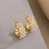 Creolen Mafisar Mode Luxus Gold/Silber Farbe Perle Geometrisch Hohe Qualität Zarte Frauen Hochzeit Party Valentinstag Geschenk