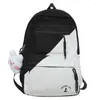 Backpack Trendy Patchwork Waterproof Women College Girl Boy Student School Bag Men Nylon Laptop Cool Travel Book Bags