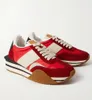 24S Luxe James Hommes Casual Chaussures Baskets Hommes Noir Blanc Cuir Nylon Daim Sports de plein air Homme Rouge Chunky Semelle en caoutchouc Skateboard Marche Randonnée Boîte à chaussures