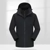Men's Trench Coats Autumn And Winter Outdoor Travel Jacket Double-Layer Detachable Windproof Waterproof Climbing Clothing For Men Women