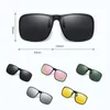 Solglasögonklipp på polariserade solglasögon Male Big Square Frame för kvinnor som kör unisex nattvision 2024