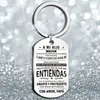 Spanish ENTIENDAS stainless steel military brand keychain popular titanium steel necklace
