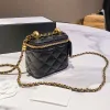 10A Hot 2024 clutch bag Womens Designer Little Gold Ball Mini Box Bags Elegant Brand Genuine Leather Luxury Designers Womens Tiny Vanity Cosmetic Outdoor Sacoche