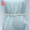 Ceintures élastiques pour femmes, chaîne de taille en perles, édition coréenne, décoration en diamant d'eau, à la mode et douce, robe élégante