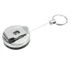 Nyckelringar Infällbart dragbälte Key Ring ID LANYARD CARD BADGE HOLDER TIRE ROPE KEYCHAIN
