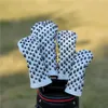 Golf club cover gold skull rivets PU leather For Driver Fairway 1# 3# 5# Hybrids Golf Head Covers Magnetic Closure Personalized 231229